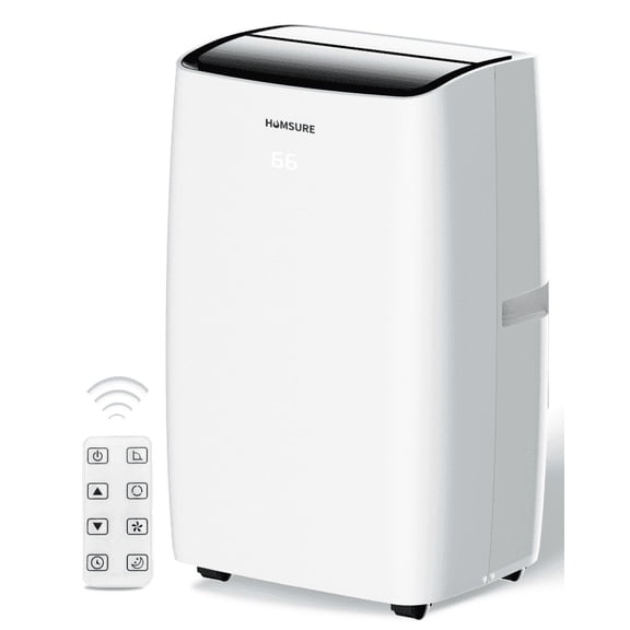 12000 BTU Portable Air Conditioner with 24-Hour Timer, 5-in-1 Modes, Quiet Operation, and Remote Control – Includes Window Installation Kit.