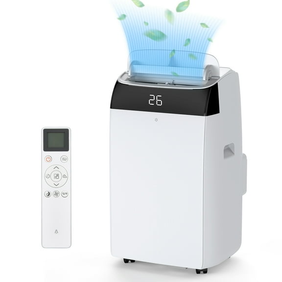 12000 BTU Portable Air Conditioner with Remote, 3-in-1 Indoor AC Unit with Cooling, Fan and Dehumidifier for Rooms Up to 550 Sq.Ft