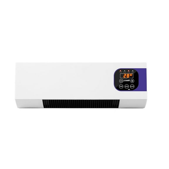 12000 BTU Wall Mounted Air Conditioner with Heat Function, 115V, Wall AC for Small-Medium Sized Rooms up to 350 Sq.Ft. with Remote, Quiet, High Efficiency AC