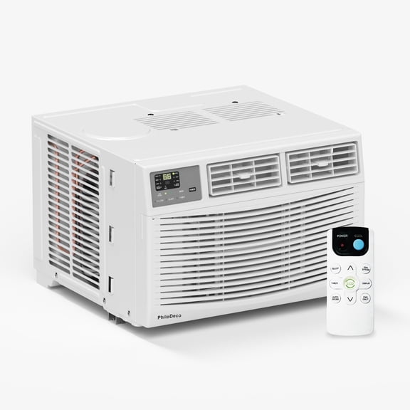 12000 BTU Window Air Conditioner 550 sq. ft. Capacity, Intelligent LED Display, Quiet & Energy-Saving, Built-in Timer, Sleep & ECO Settings