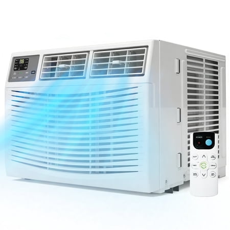 12000 BTU Window Air Conditioner – Cools 550 sq. ft., Quiet & Efficient with Smart LED Display, Timer, Sleep & ECO Settings