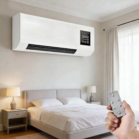 12000 BTU Window Air Conditioner, Quiet Wall-Mounted Window Unit with 3 Speeds, 24H Timer & Remote, 6 Modes Window AC Units, Cools up to 550 Sq.Ft, Easy Install Operates Quietly, Energy-Saving