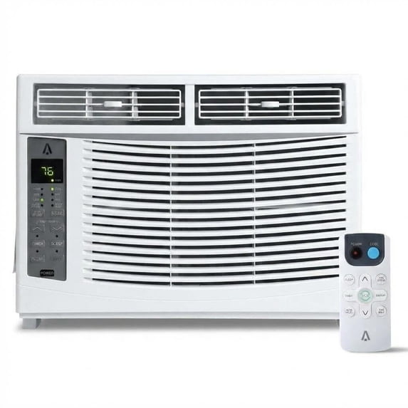 12000 BTU Window Air Conditioner for Rooms up to 550 Sq.Ft, Quiet Cooling with Sleep Mode, Remote Control, Washable Filter, Non-WiFi