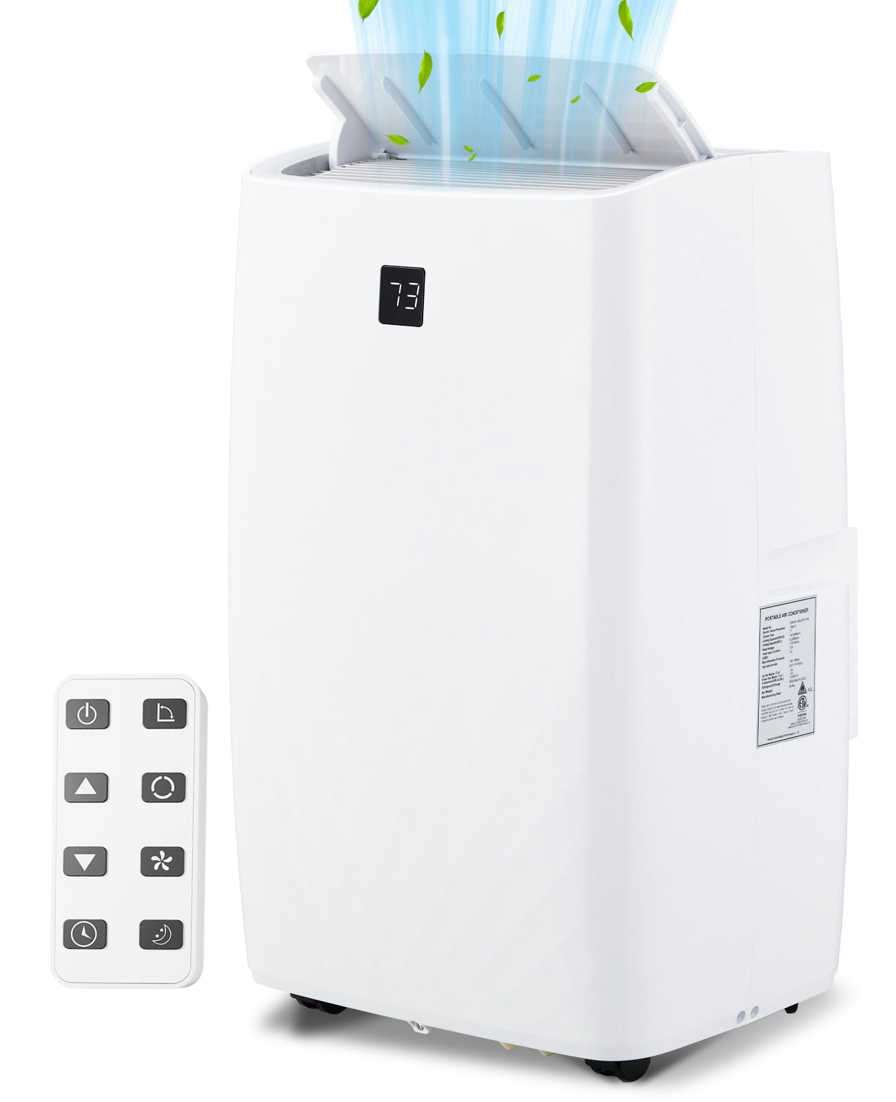 12000 Btu Portable Air Conditioner, Remote Control AC for Room Up to ...