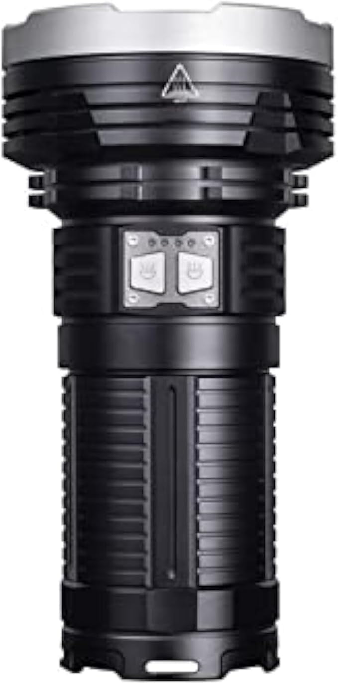 12000 Lumens USB Rechargeable Flashlight, Super Bright LED Searchlight with 12000mAh Battery, High for Camping, Hiking, Emergencies, Long Range (500m)