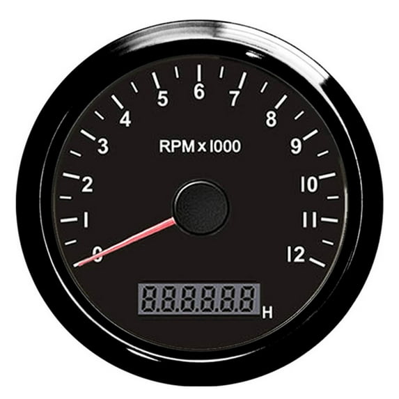 12000 RPM Car Boat Tachometer Engine Tacho Gauge With LCD Hour Meter Digital Display Tachometer For Truck Motorcycle ,Wide Application