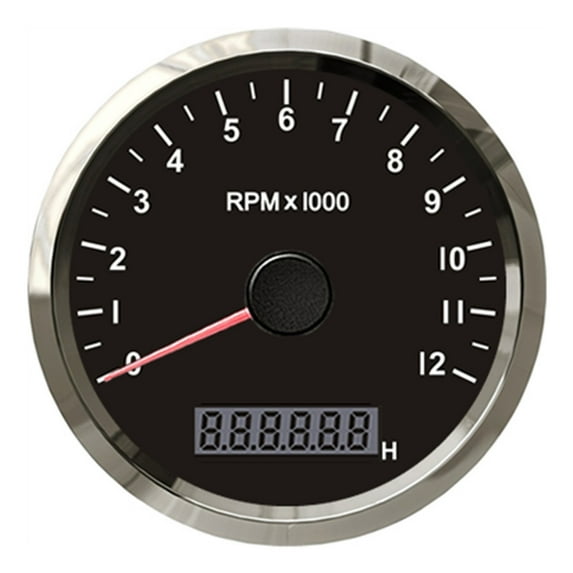 12000 RPM Car Boat Tachometer Engine Tacho Gauge With LCD Hour Meter Digital Display Tachometer For Truck Motorcycle ,Wide Application