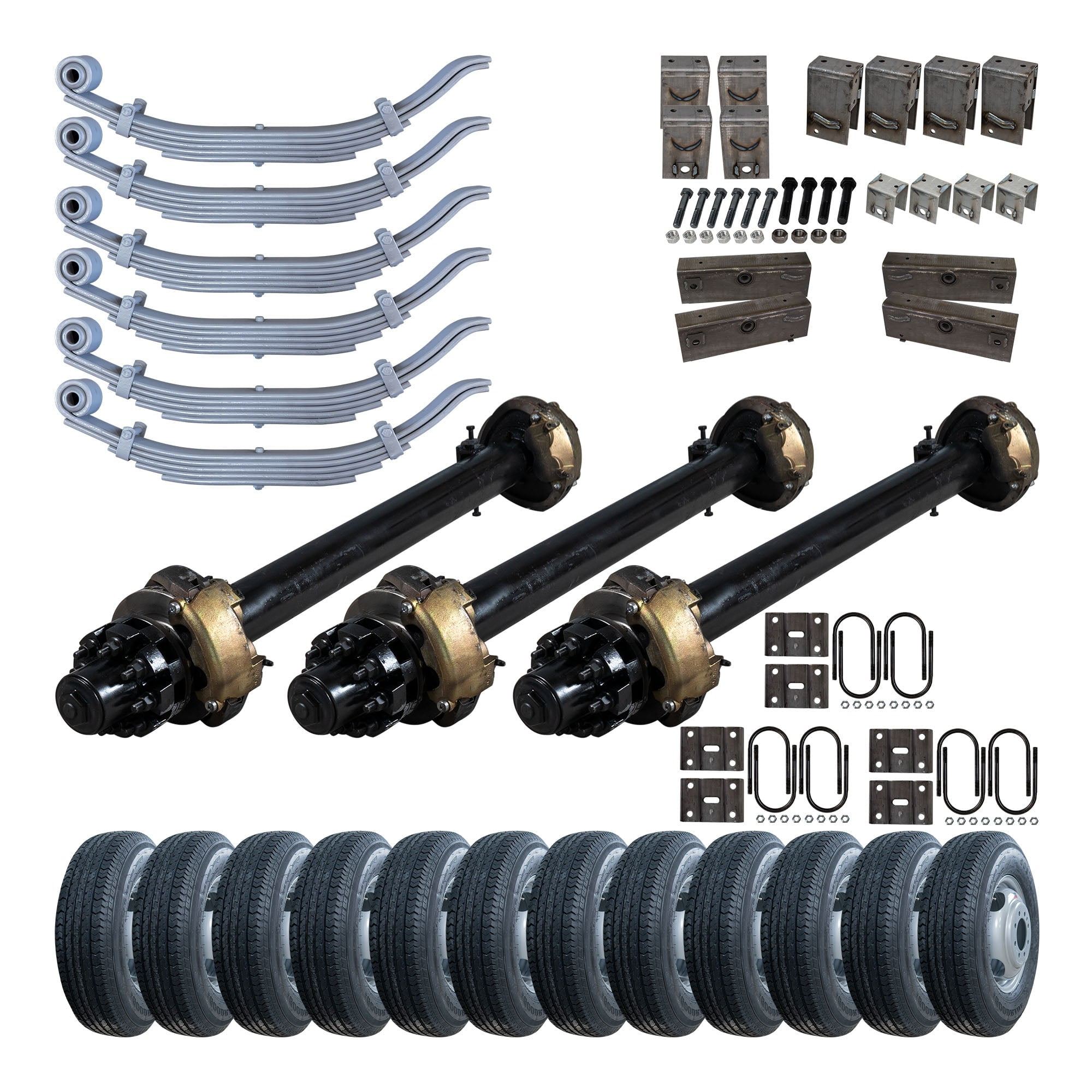12,000 lb TK Triple Axle Trailer Kit - Hydraulic Brake - 36K Capacity ...
