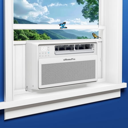 12000BTU Window Air Conditioner, Energy-Save Inverter Air Conditioner with Dehumidifier, 42dB Super Quiet AC with APP Control, Auto Swing, 4 Runing Modes & ECO