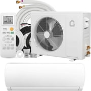 12000BTU Mini Split Ac/Heating System,19 SEER2 230 V AC Unit Cools Rooms up to 750 Sq. Ft, L Panel Indoor Unit Split Air Conditioner,Energy Efficient Inverter AC w/Heat Pump,Low Noise 42 db