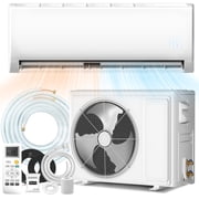 12000BTU Mini Split Air Conditioner Heat Pump,19 SEER2 115V Split ac unit with Remote, Cool Up to 800 Sq. Ft,Variable Frequency Cooling and Heating R32 Refrigerant & Installation Kit, White