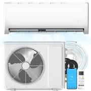 12000BTU Mini Split Air Conditioner Heat Pump,19 SEER2 115V Split ac unit with Remote & WIFI,Cool Up to 800 Sq. Ft,Variable Frequency Cooling and Heating R32 Refrigerant & Installation Kit, White