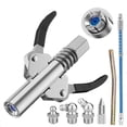 thumbnail image 1 of 12000PSI Professional Grease Gun Coupler Quick Release Lock Oil Injection Nozzle, 1 of 9