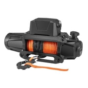 12000lb Electric Winch, 12V DC Truck Winch with Synthetic Rope & Remote Control, IP67 Waterproof for Jeep SUV Trailer Off-Road Recovery