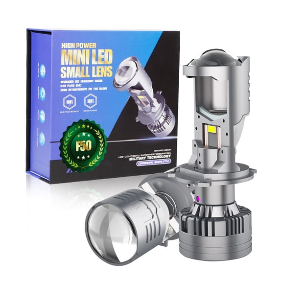 12000lm 6000K H4 Mini Len Headlight LED 120W Projector Lens Light Lamp Bulbs Waterproof IP68 for Universal Motorcycle Car