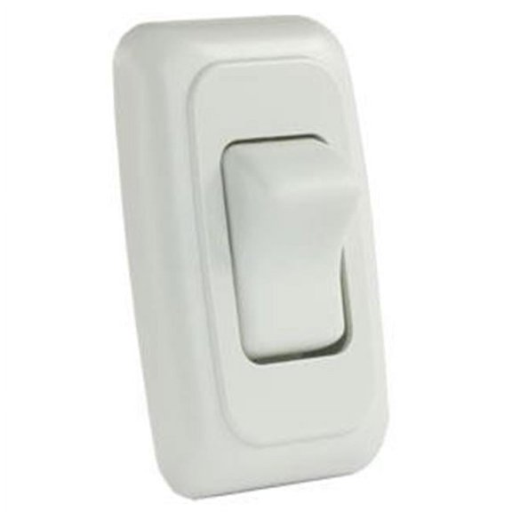 12005 Single Rocker Switch Assembly - White
