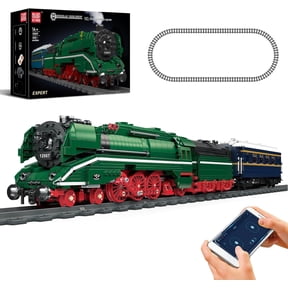 12007S Steam Locomotive Building Blocks Set for Adults, 2412PCS Classic World Railway Train Model, Large Scale Collectible Steam Engine, Display & Assembly Model for Train Enthusiasts