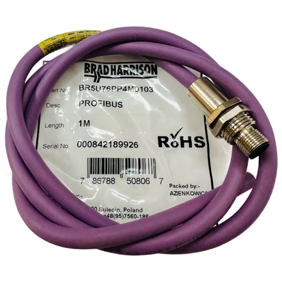 1200990013 Cable Assembly CIRC 5POS MALE TO WIRE 3.28', RoHS, BR5U76PP4M0103