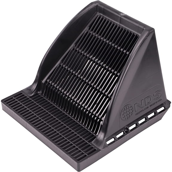 1200DSG Square Catch Basin Drain Downspout Grate, Fits 12-Inch Square Catch Basin Drain, Riser, or Low-Profile Adapter, 12-Inch, Plastic, Black