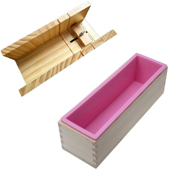 1200G Diy Soap Wooden Box with Handmade Diy Soap Cutting Tool