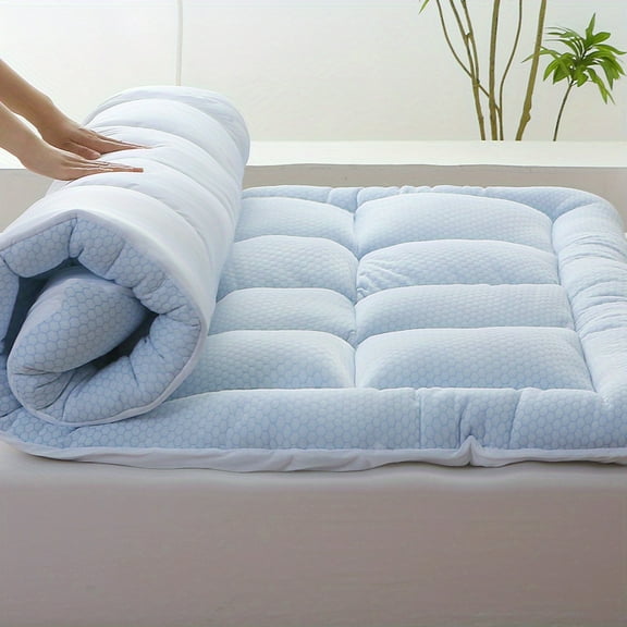 1200GSM Extra Thick Mattres Topper Breathable Bed Topper Pad Queen Size for Hot Sleepers, Soft Quilted Bed Pad Cover with a Deep Pocket Fitted to 8-21 Inches for Home, Bedroom, Hotel
