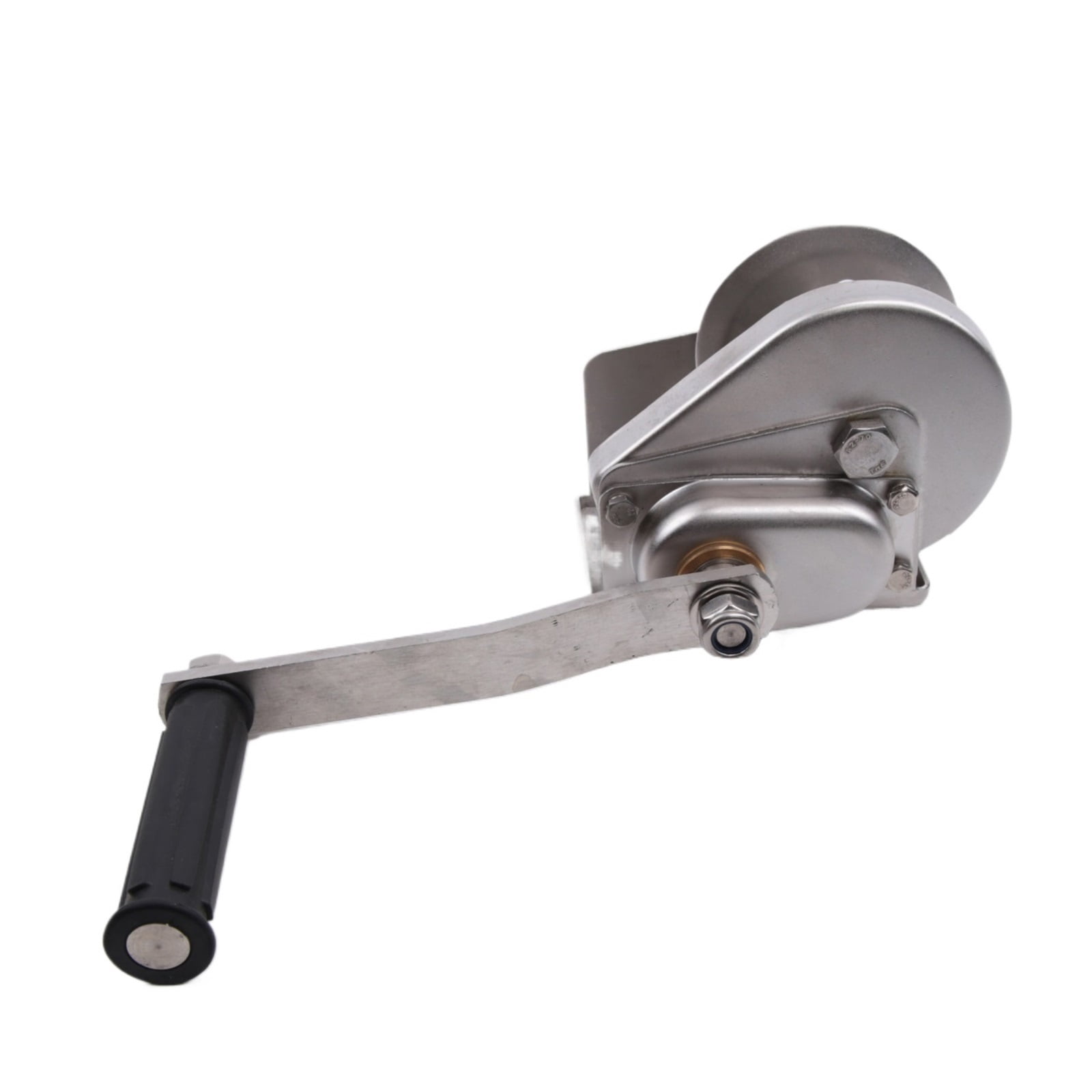 1200LBS 304 Stainless Steel Self-locking Winch 10m Wire Rope / Hook Two ...