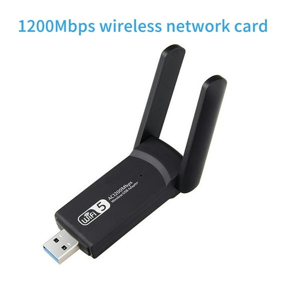 1200M Network Card Dongle Fast Speed USB 3.0 Mini Laptop With Antenna Stable Signal Desktop Adapter Dual Band Wireless