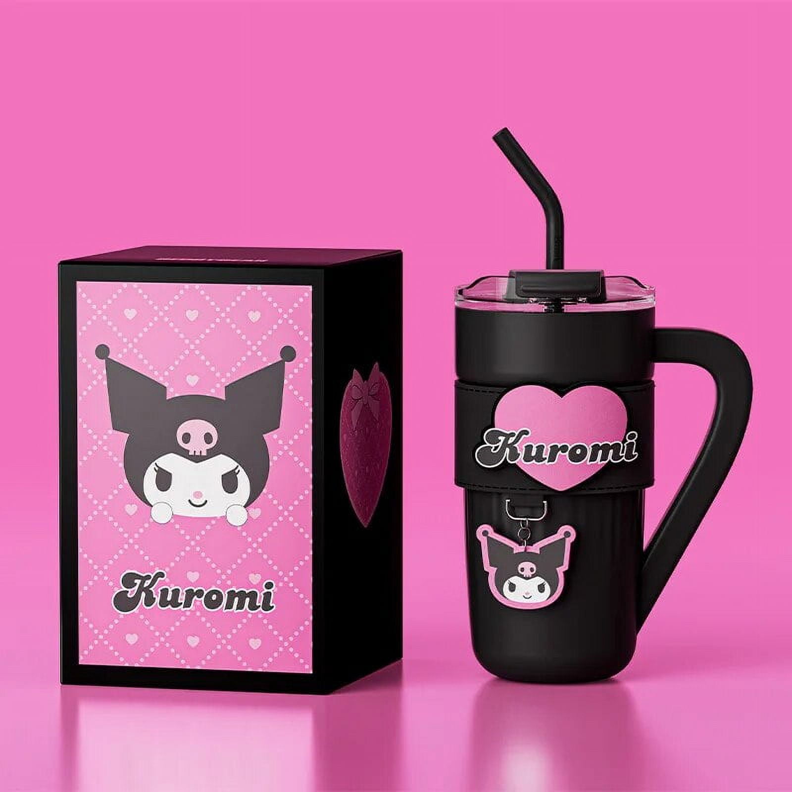 1200ML Hellokitty Kuromi Sanrio Thermos Bottle Two Drinking Ways
