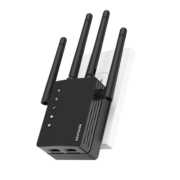 1200Mbps Dual Band 5GHz/2.4GHz WiFi Extender, WiFi Extender Signal Booster, 12880 Sq.Ft Coverage, 105-Device Support, Setup for Home & Outdoor Use