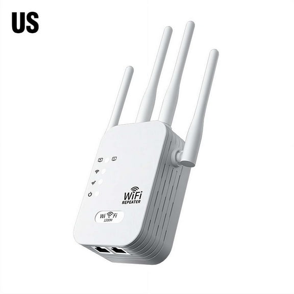 1200Mbps Long Distance Signal WiFi Repeater Wireless Extender WiFi Booster 5G 2.4G Single and Dual Band Internet Enhancer for Home