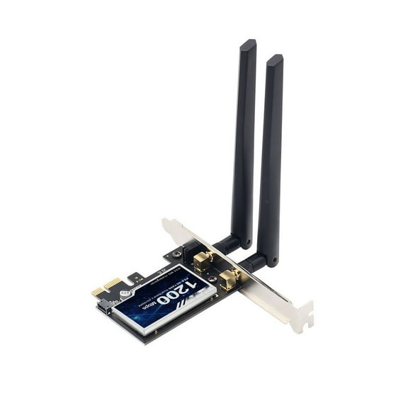 1200Mbps PCI-E WiFi Card 5G/2.4G Network Adapter Wireless WiFi Card Bluetooth 4.0
