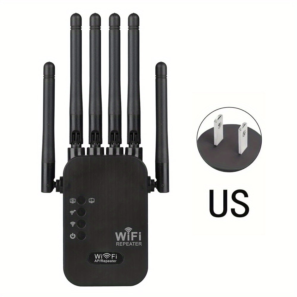 1200Mbps US PLUG WiFi Extender - Dual Band 2.4G/ 5GHz, 1200Mbps Super ...