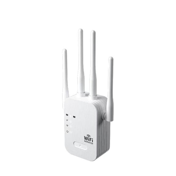 1200Mbps WiFi Range Extender Dual Band 2.4G 5G Signal Booster 4 High Gain Antennas 1200M Coverage Up to 2000 Sq Ft Easy Setup