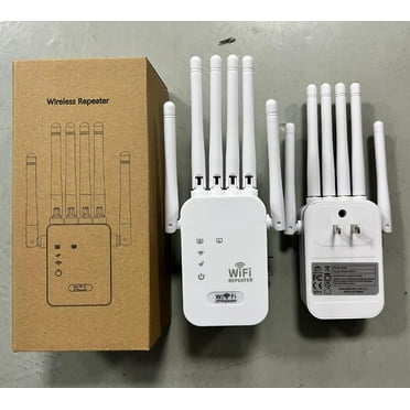 1200Mbps Wireless Repeater 2.4G 5G Dual Band WiFi Signal Extender Wi-Fi Amplifier WiFi Router Long Range Signal Booster Router (White 1200Mbps,US PLUG)