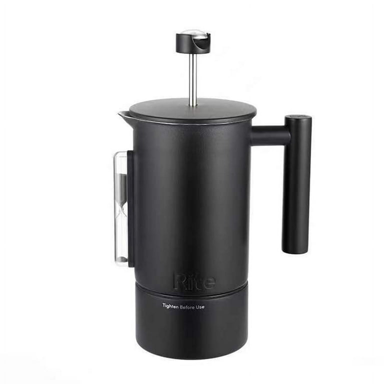 French Press with Thermometer Insulated Stainless Steel Coffee Maker