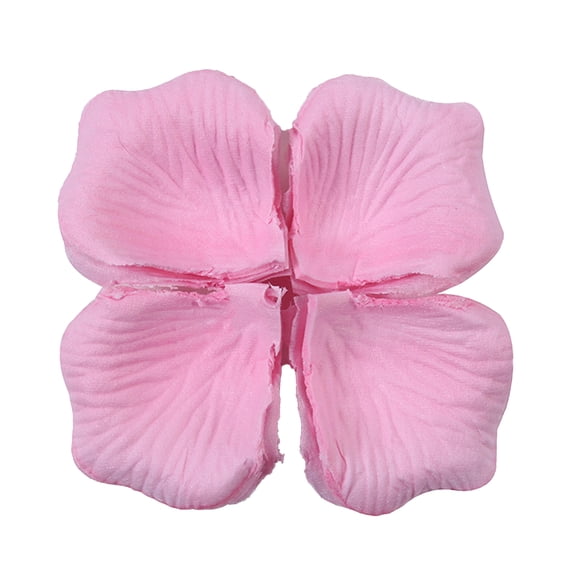 1200Pcs/12 Bag Attractive Artificial Rose Petal Wide Application Non Woven Fabric Realistic DIY Fake Flower Petal for Wedding-Light Pink