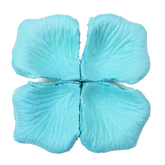 1200Pcs/12 Bag Attractive Artificial Rose Petal Wide Application Non Woven Fabric Realistic DIY Fake Flower Petal for Wedding-Sky Blue