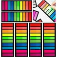 thumbnail image 1 of 1200Pcs Colored Page Markers,6 Sets Fluorescent Sticky Tabs in 10 Primary Colors,Neon Sticky Notes Flags,Waterproof Writable Translucent Page Flags for Books,Bookmarks,Notebook,Removes Cleanly, 1 of 7