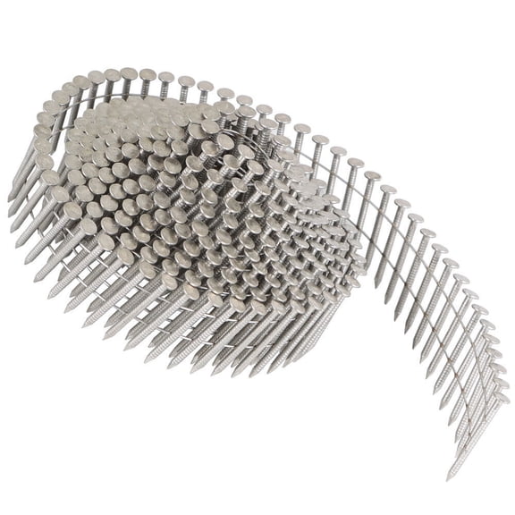 1200Pcs Stainless Steel 1-1/4 .09 Ring Shank Siding Nails 15 Degree Wire Coil