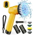 thumbnail image 1 of Amiluo Electric Spin Scrubber, 5000 mAh Cordless Handheld Cleaning Brush, 3 Speeds Power Scrubber with 5 Replaceable Heads & Display for Bathroom/Shower/Sink/Tub, 1 of 7
