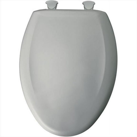 1200SLOWT 062 Slow Close STA-TITE Elongated Closed Front Toilet Seat in Ice Gray
