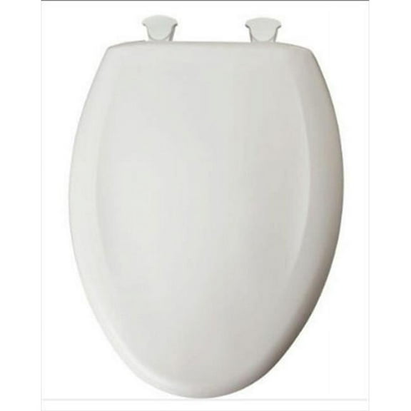 1200SLOWT 160 Slow Close STA-TITE Elongated Closed Front Toilet Seat in Euro White