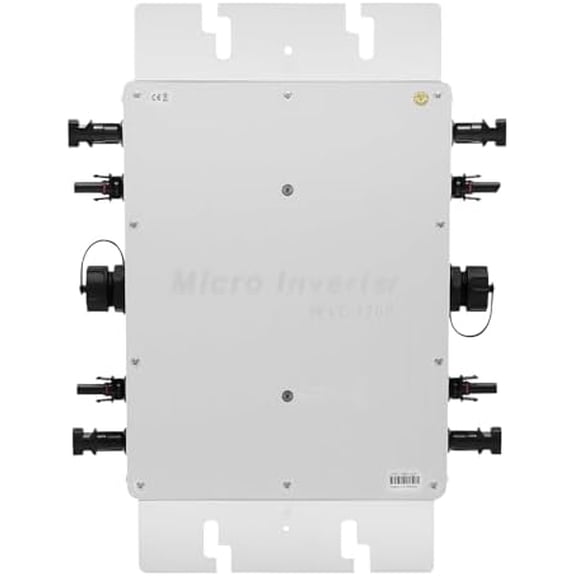 1200W 110V Solar Grid Tie Inverter, Waterproof IP65 Pure Sine Wave Machine with LCD Display Screen & 6 Protections, Micro Grid Tie Inverter for 30V/36V Solar Panels$$Garden &