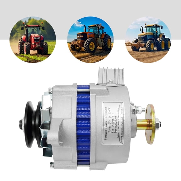 1200W 12V 4.53*8.07in Silver PMA Low Rpm Copper Permanent Magnet Alternator Synchronous Generator