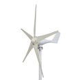 thumbnail image 1 of Seipola 1200W 12V Wind Turbine Generator Kit, 5-Blade Vertical Axis Spiral Wind Power Generator for Home Use, White, 1 of 9