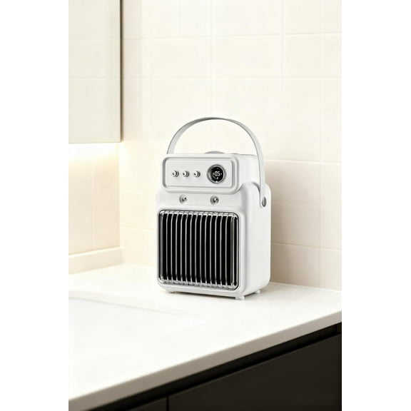 1200W 2-in-1 Room Heater with Humidifier - Efficient Table Heater, Overheating Protection, Indoor Heater Suitable for Offices, Home Use, Compact Design for Small Spaces