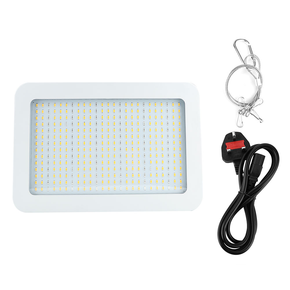 1200W 85-265V LED Sunlight Plant Growth Lamp Greenhouse Vegetable Growing Lighting Fill LightUK Plug