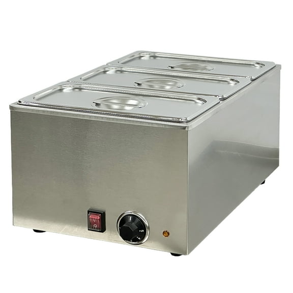 1200W Commercial Countertop Electric Food Warmer NSF Certified  13.4''Wx22.2''Dx9.9''H