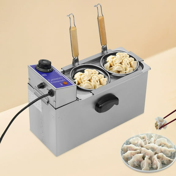 Commercial 2 Holes Electric Noodle Cooker Pasta Cooking Machine 110V Pasta Maker