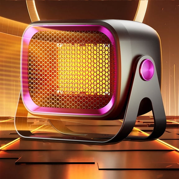 1200W Desktop Heater with Fan, Portable Wall Mountable Personal Heater, 105° Wide Angle Quiet Office Heater with Thermostat, Overheat Protection for Home Desk Use